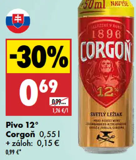 Corgoň 12° plechovka