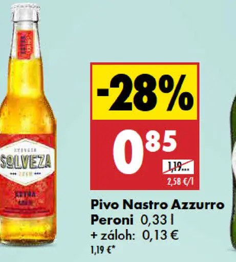 Pivo Nastro Azzurro Peroni