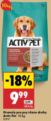 Activ Pet Granuly pre psy rôzne druhy malé plemená