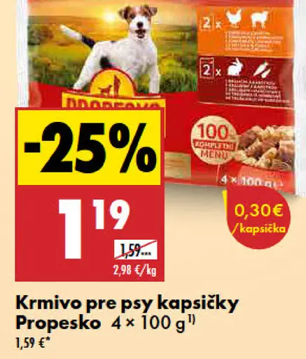 Propesko kapsičky pre psy