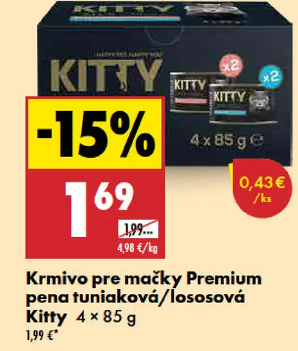 Kitty Premium krmivo pre mačky v kapsičkách