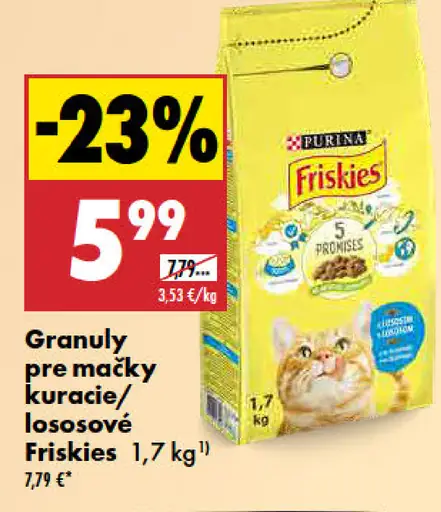 Friskies granuly pre mačky losos