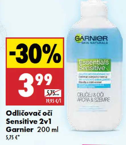 Garnier Odličovač očí Sensitive 2v1