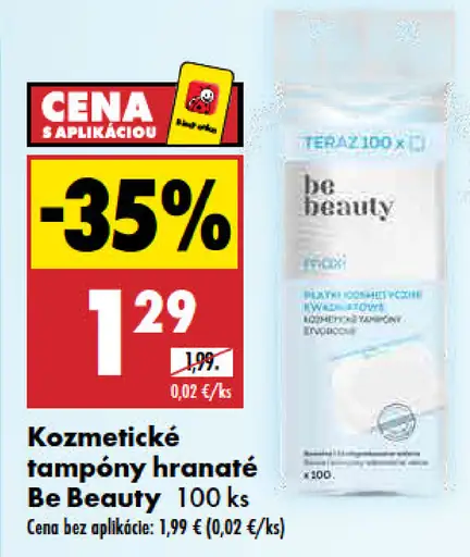 Be Beauty kozmetické hranaté tampóny