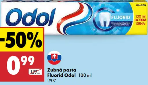 Zubná pasta Fluorid