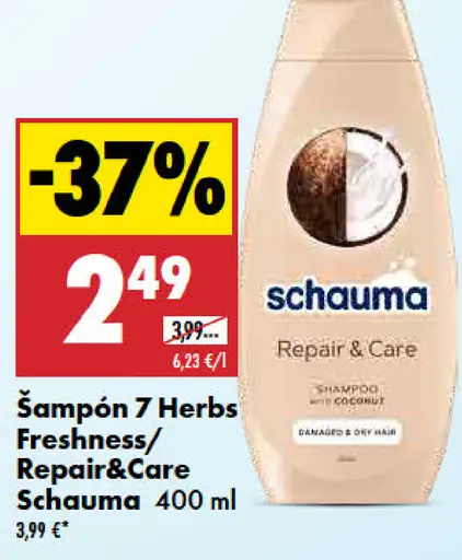 Šampón Repair & Care Schauma