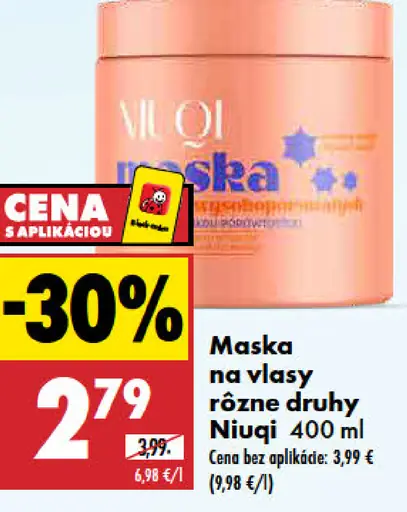 Niuqi maska na vlasy rôzne druhy