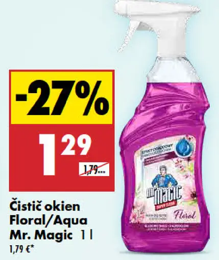 Mr. Magic čistič okien Floral/Aqua