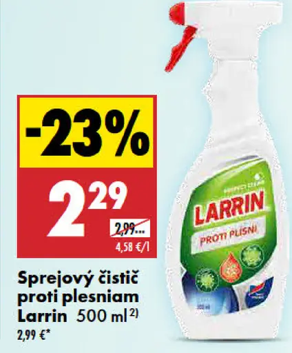 Larrin Sprejový čistič proti plesniam