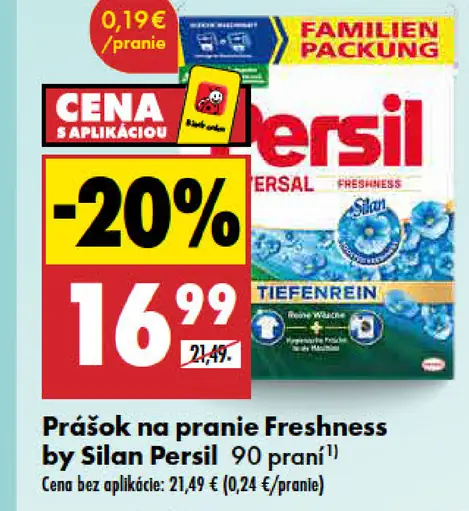 Persil prášok na pranie Freshness by Silan