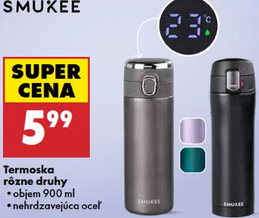 Smukee termo hrnček so slamkou