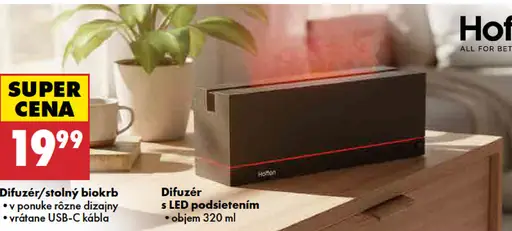 Hofen difuzér/stolný biokrb