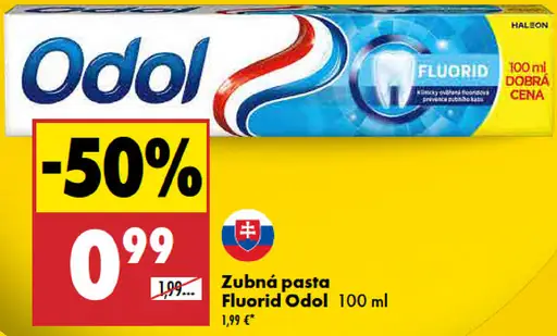 Zubná pasta Fluorid