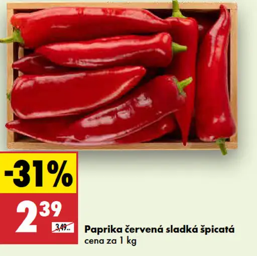 Paprika červená špicatá kápiová