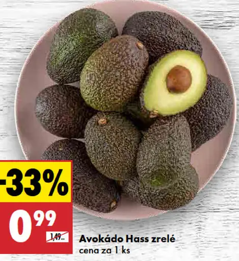 Avokádo Hass zrelé