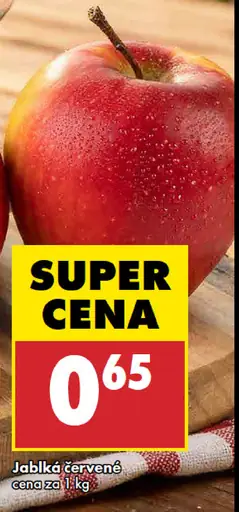 Červené jablká