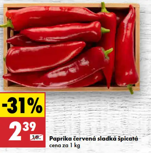 Paprika červená špicatá kápiová