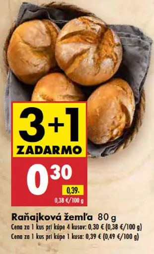 Raňajková žemľa