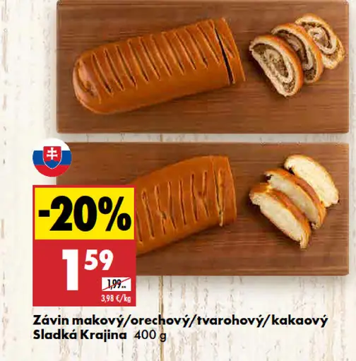 Sladká Krajina závin makový