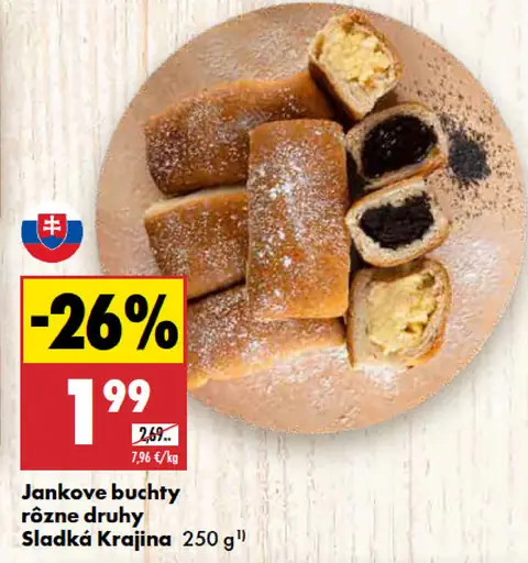 Sladká Krajina Jankove buchty rôzne druhy