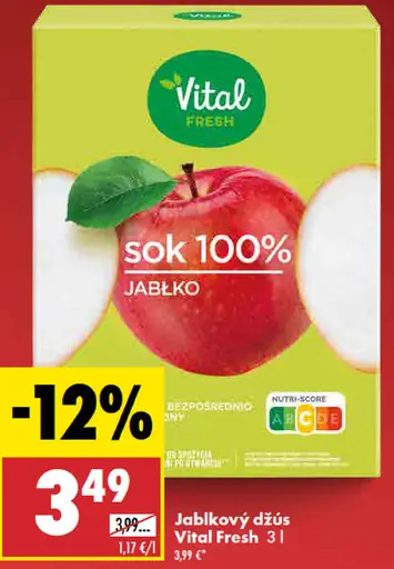 Jablkový džús Vital Fresh