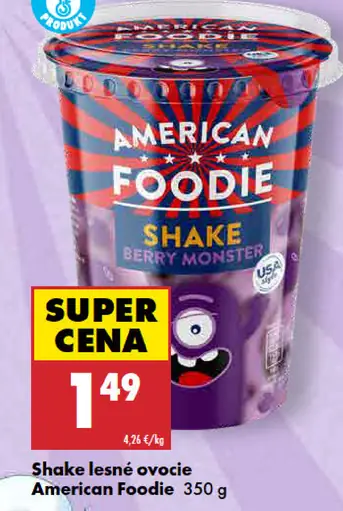 Shake lesné ovocie American Foodie