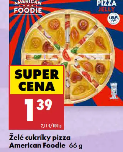 American Foodie želé cukríky pizza