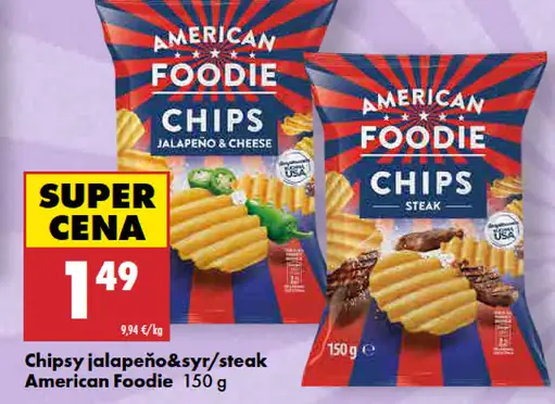 American Foodie chipsy jalapeño a syr