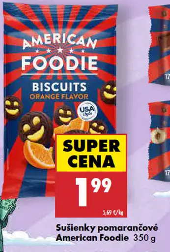 American Foodie sušienky pomarančové