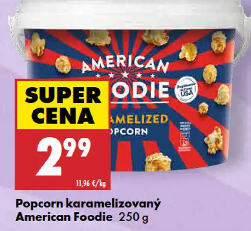 American Foodie popcorn karamelizovaný