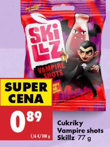 Skillz cukríky Vampire shots