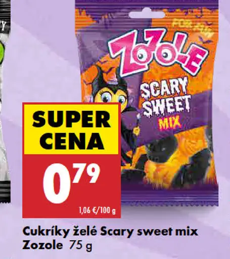 Zozole cukríky želé Scary sweet mix