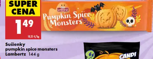 Lambertz sušienky Pumpkin spice monsters