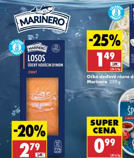 Marinero očká sleďové rôzne druhy