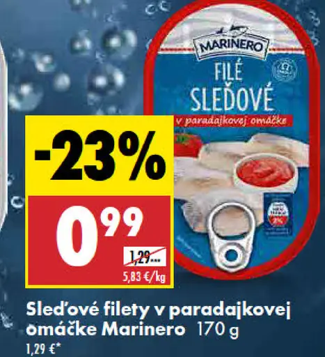 Marinero Sleďové filety v paradajkovej omáčke