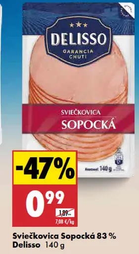 Delisso Sviečkovica Sopocká 83%