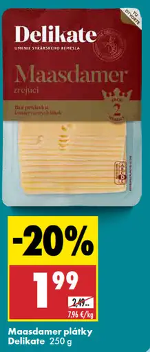 Maasdamer plátky Delikate