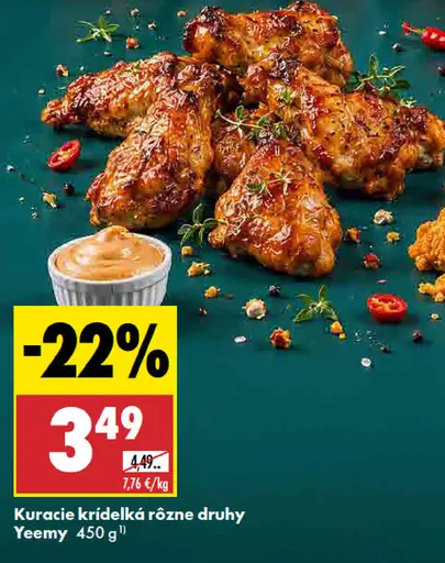 Kuracie krídelká – rôzne druhy