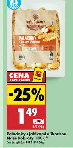 Palacinky s jablkami a škoricou
