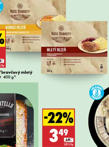 Naše dobroty kurací rezeň mletý