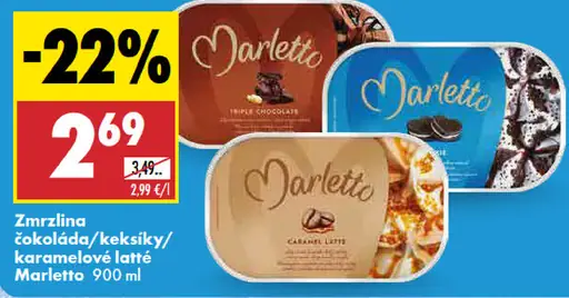 Marletto zmrzlina karamelové latté