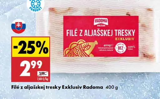 Radoma filé z aljašskej tresky Exkluziv