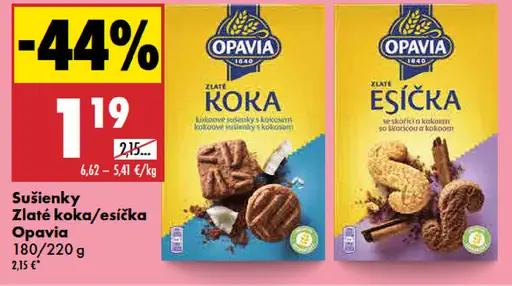 Sušienky Zlaté Koka Opavia