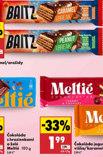 Čokoláda s hrozienkami a želé