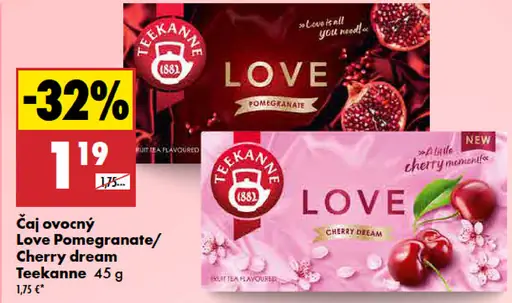 Teekanne ovocný čaj Love Pomegranate / Cherry Dream