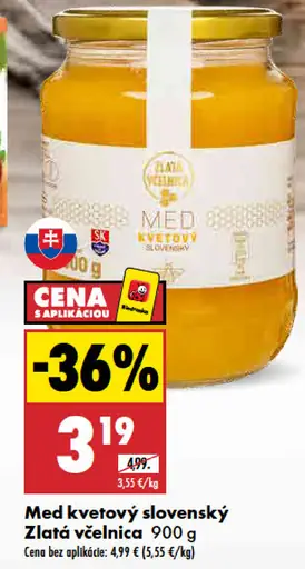 Zlatá včelnica Med kvetový slovenský