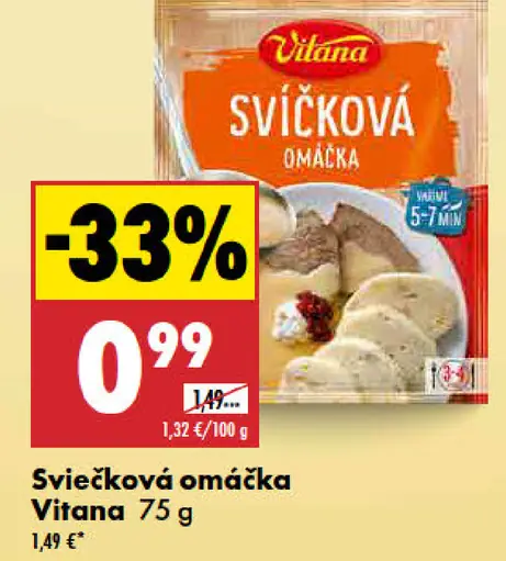Vitana Sviečková omáčka