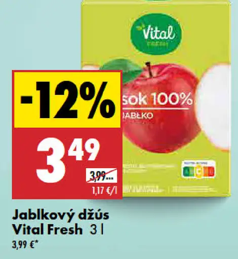 Jablkový džús Vital Fresh