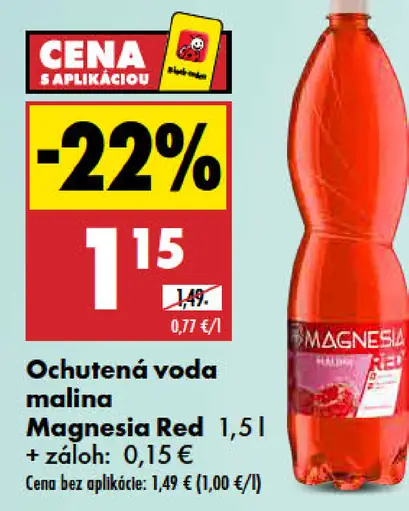 Magnesia RED ochutená voda