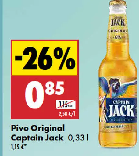 Pivo Original Captain Jack